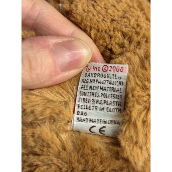Ty Classic 2008 SNUGGS The Brown Teddy Bear 12" Soft Plush, EUC - Picture 4 of 4